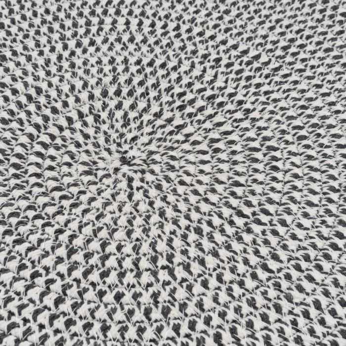 ALFOMBRA CUERDA BLANCO-GRIS 110 X 110 CM - Imagen 3