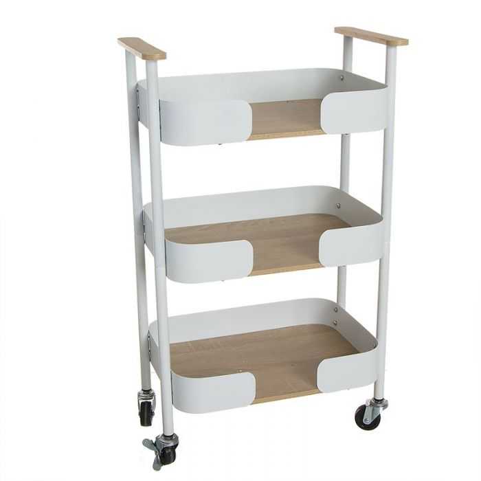 CAMARERA NORDIC METAL BLANCO