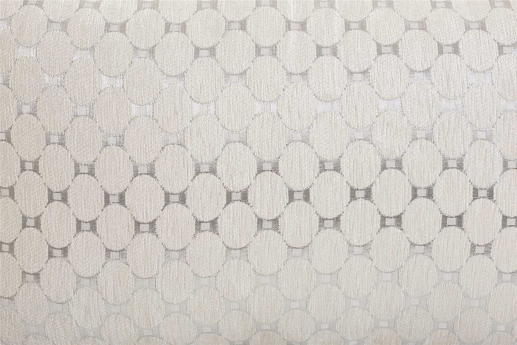 COJIN CIRCULOS BLANCO/PLATA 30X50 CMS. - Imagen 2