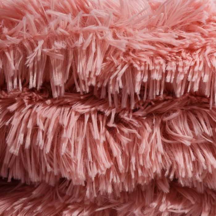 MANTA PELO ROSA PALO POLIESTER 170 X 130 CM - Imagen 2