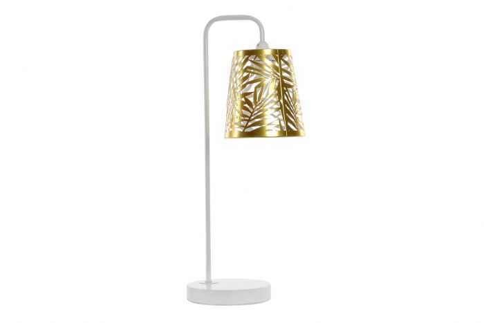 LAMPARA SOBREMESA METAL 14,5X23X50 HOJAS BRILLANTE