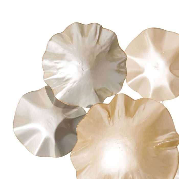 MURAL PARED PLATA-CREMA METAL 92 X 7 X 50 CM - Imagen 3