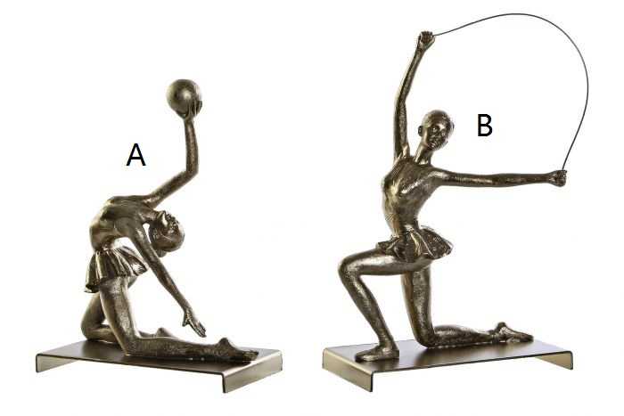 FIGURA RESINA METAL 18X12,5X26 BAILARINA 2 MOD