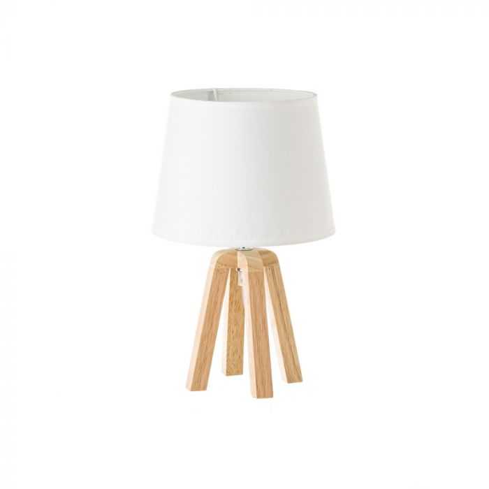 LÁMPARA MADERA NATURAL 21 X 21 X 34,50 CM