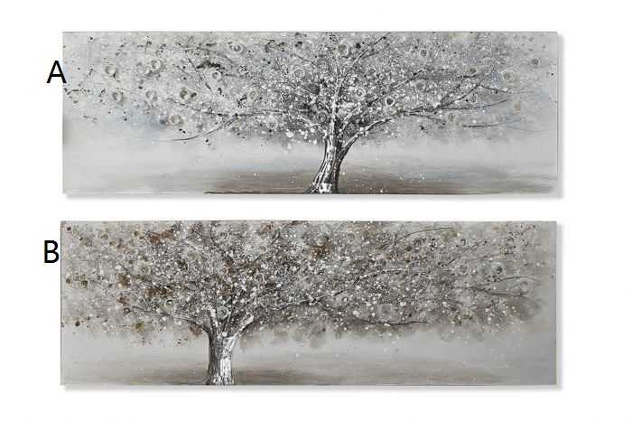CUADRO LIENZO MDF 150X2,8X50 ARBOL 2 SURT.