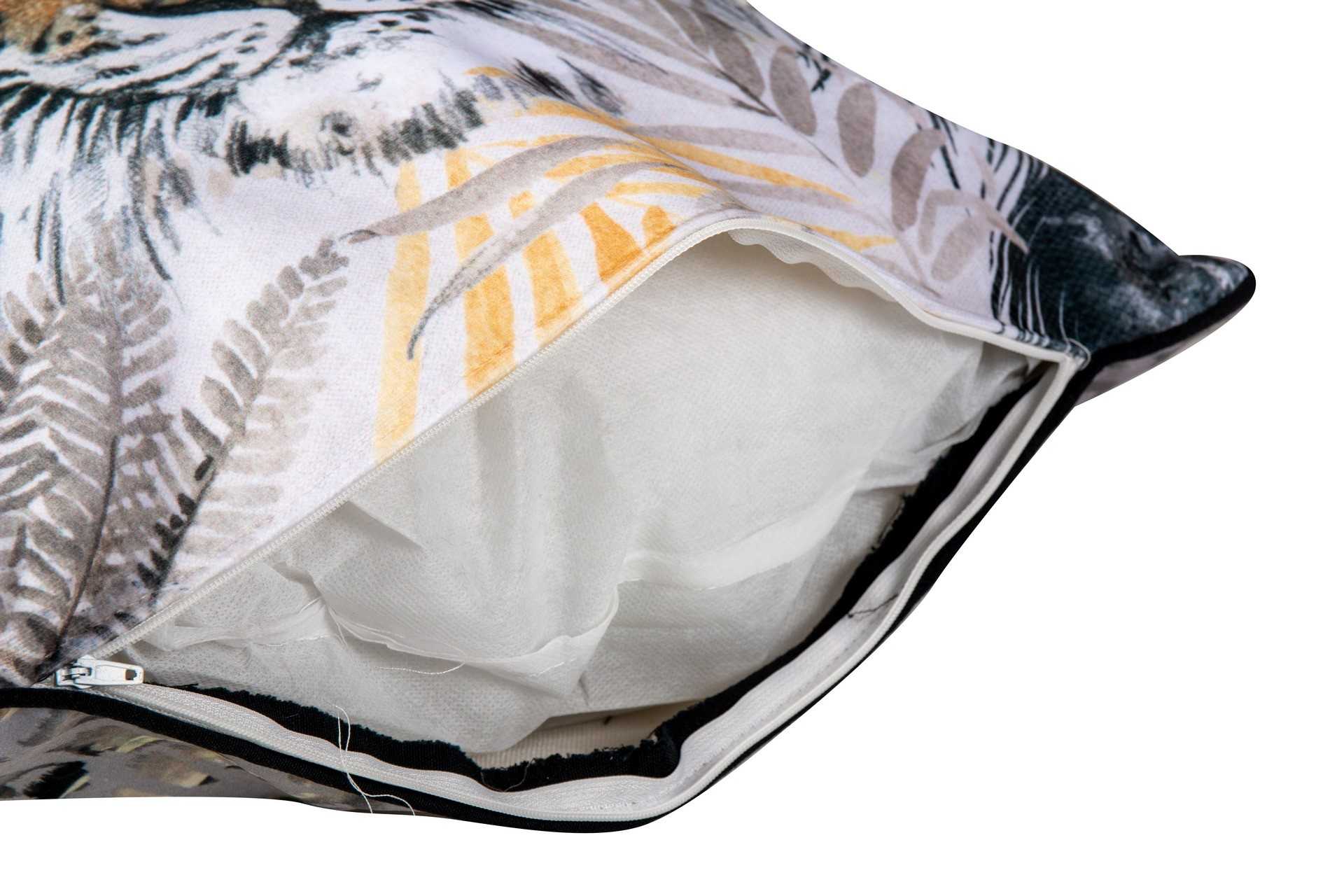 COJIN GAVIDIA TIGRE VELVET 45X13X45 CM - Imagen 3