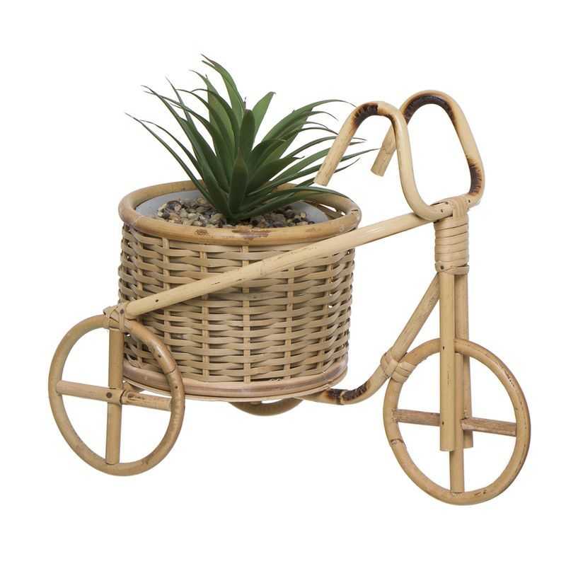 PLANTA EN MACETERO FORMA BICI
