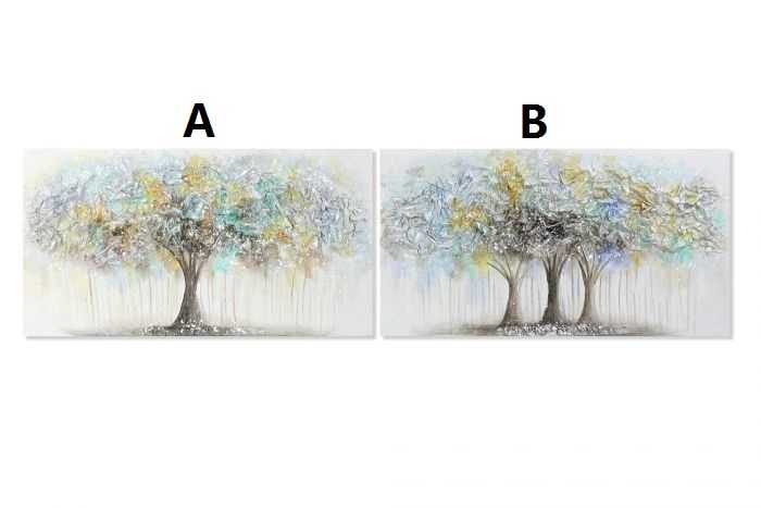 CUADRO LIENZO MDF 120X3X60 ARBOL 2 SURT.