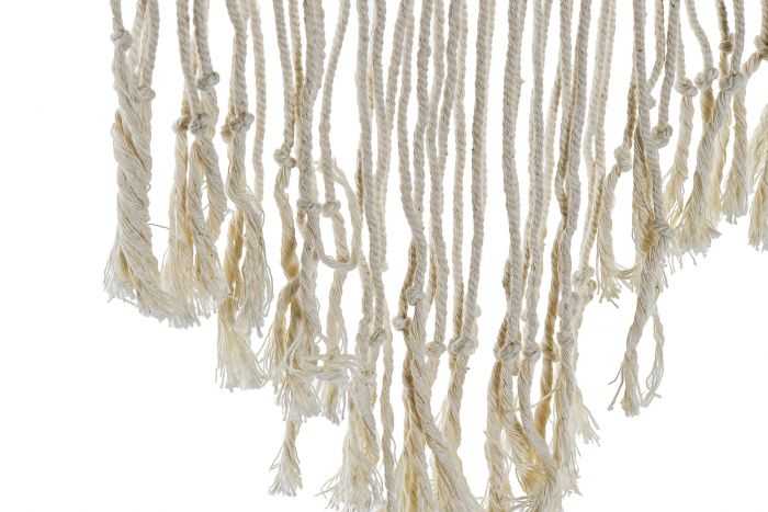 DECORACION COLGANTE RATTAN ALGODON 35X65 MACRAME - Imagen 3