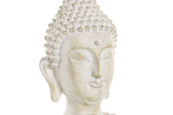 FIGURA BUDA RESINA 30X17X41 BUDA DECAPE BLANCO - Imagen 3