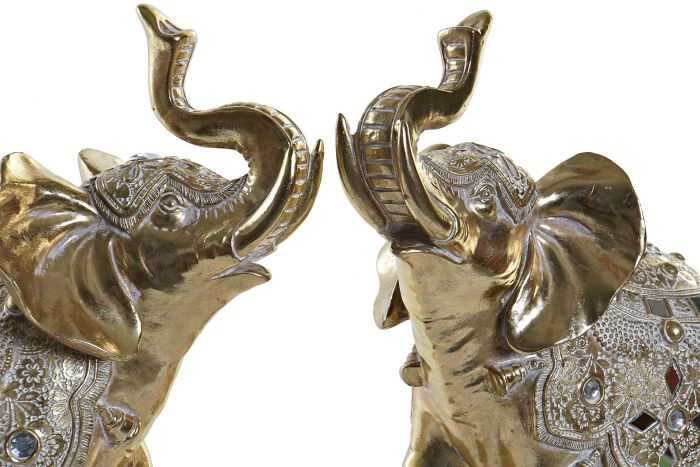 FIGURA RESINA ESPEJO 28X13X29 ELEFANTE 2 SURT. - Imagen 3