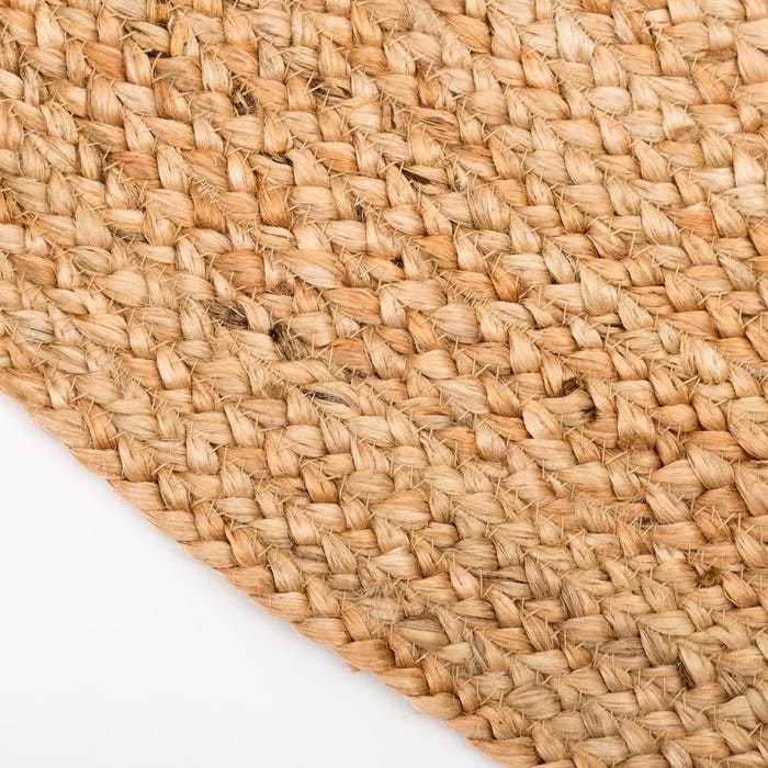 ALFOMBRA NATURAL YUTE DECORACIÓN 120 X 120 X 1 CM - Imagen 3