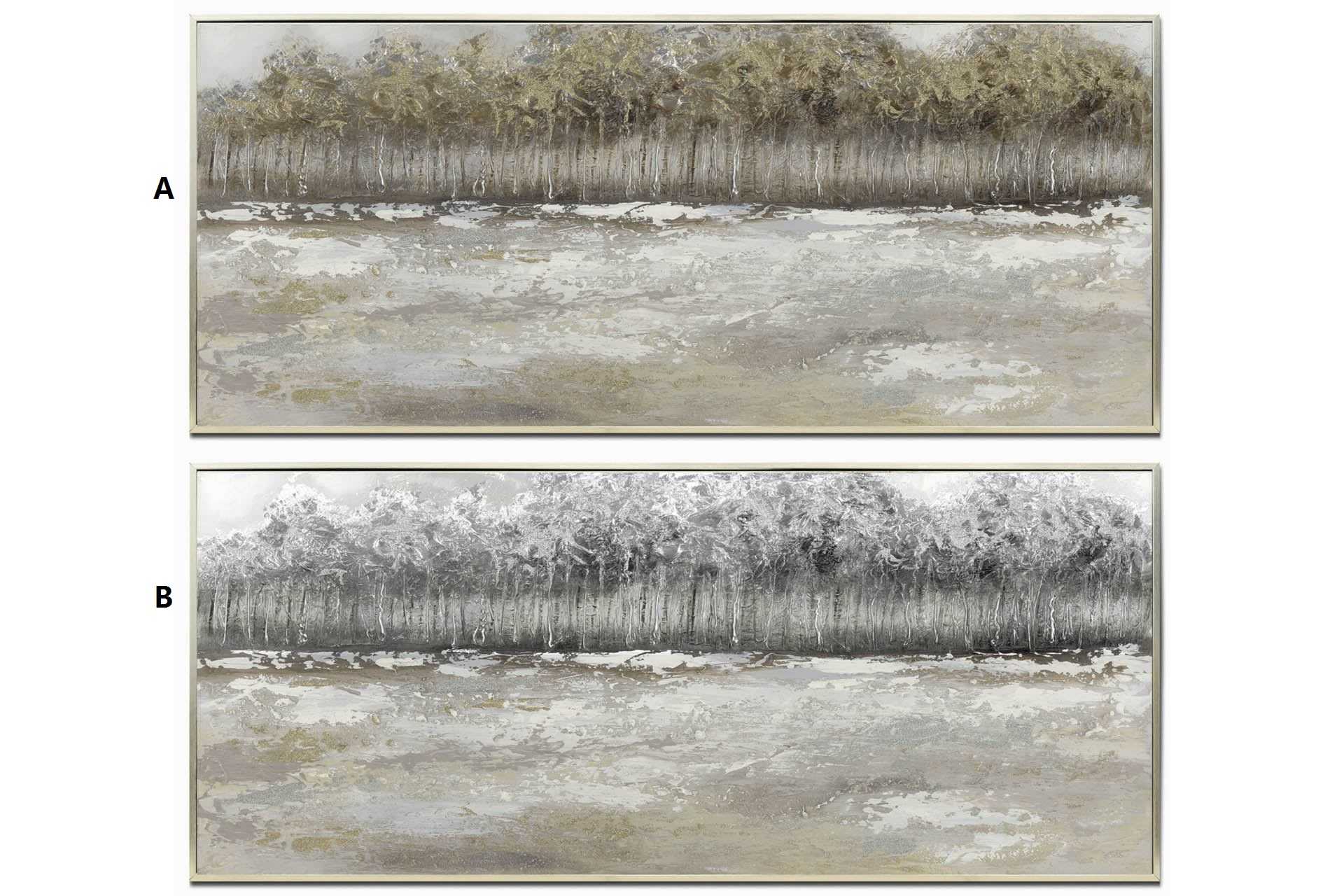 CUADROS ARBOLES 40% PINTADO A MANO 152X5X62 2 MODELOS
