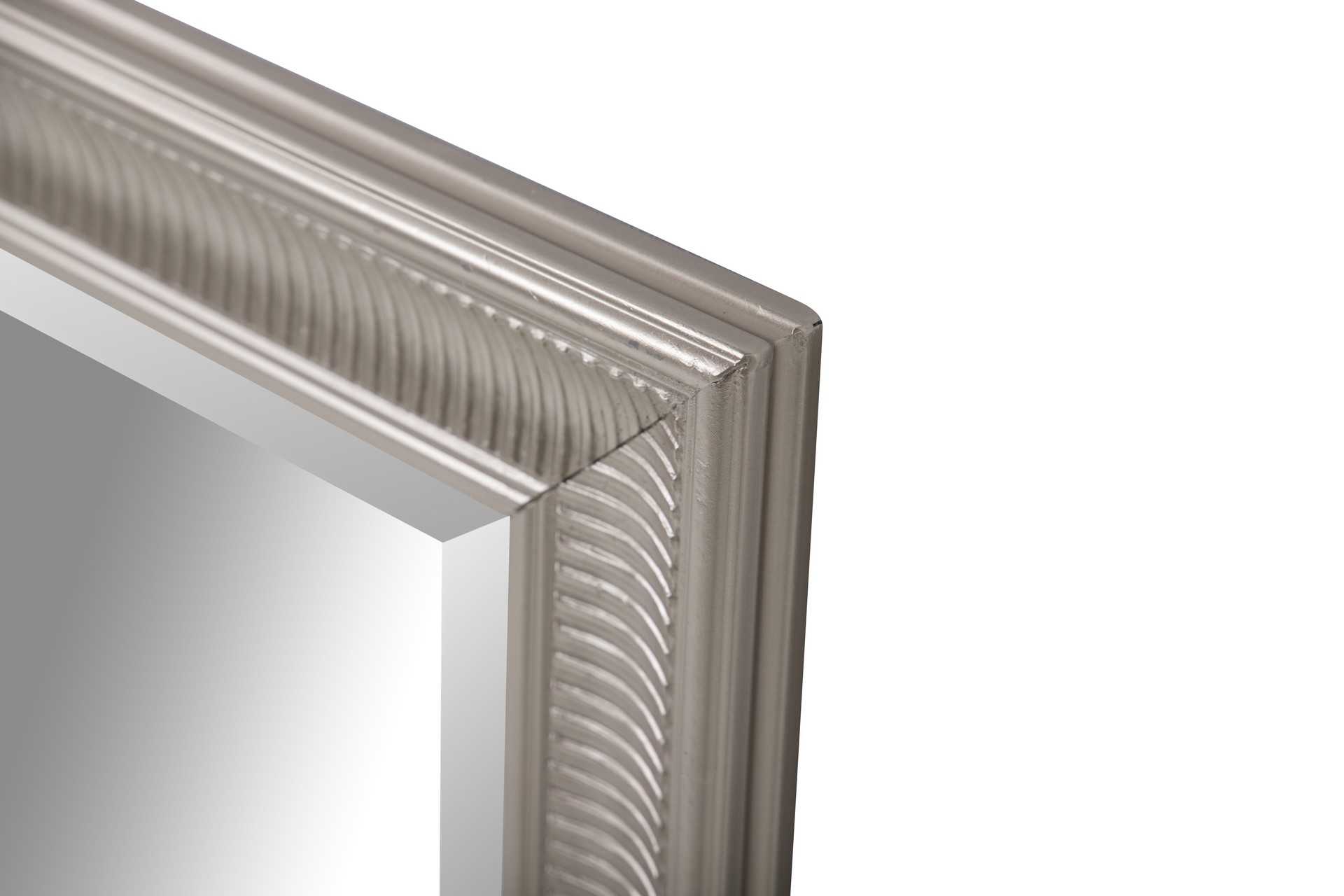ESPEJO MADERA PLATA 50X60 EXT. 58X4X68 CM - Imagen 2