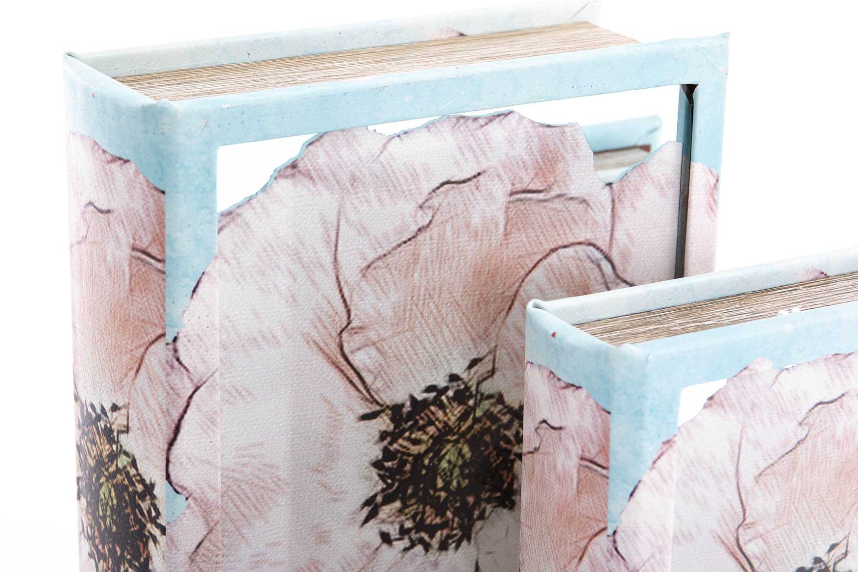 SET 2 CAJAS LIBRO ESPEJO 21X7X30 / 16X5X24 CM - Imagen 3