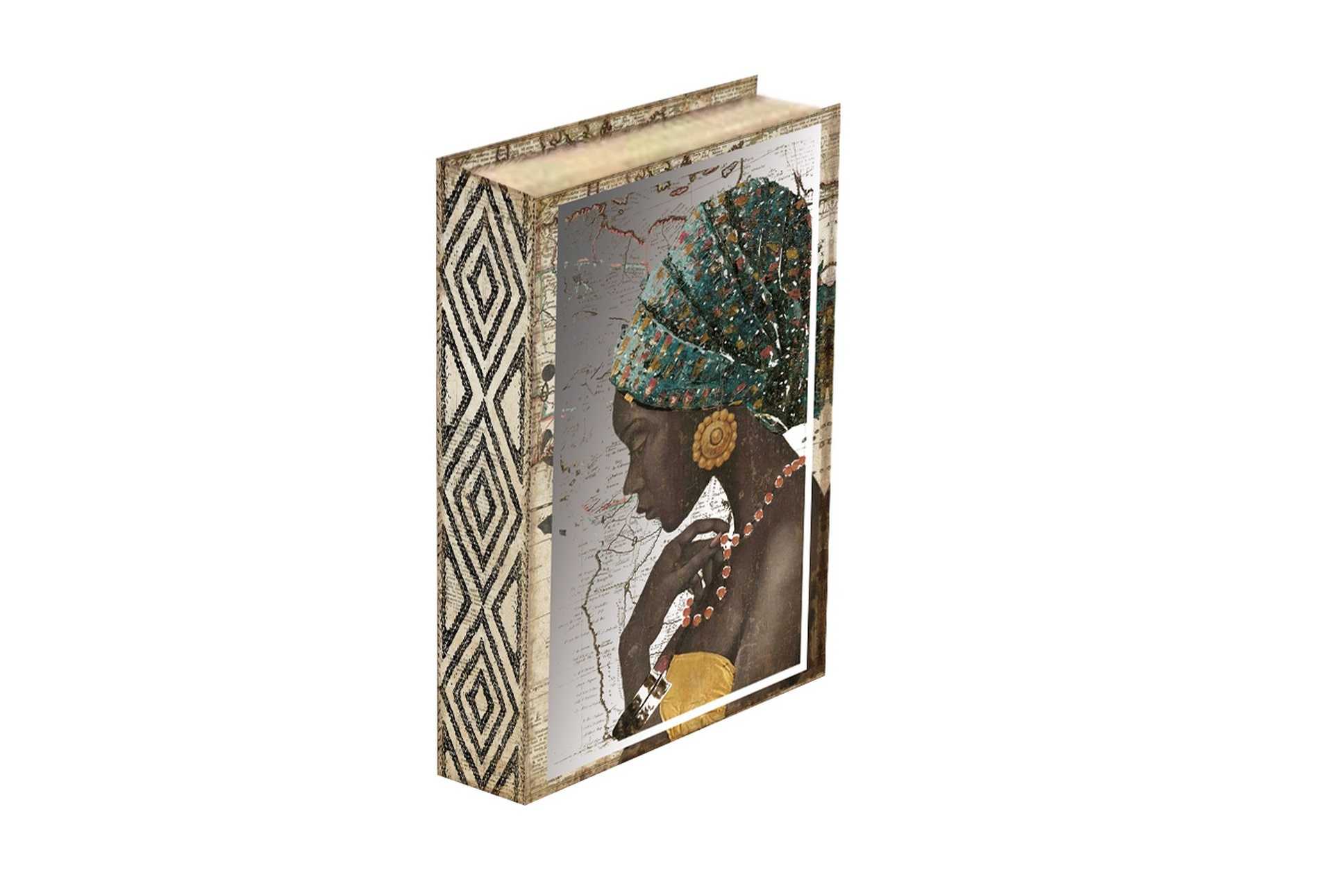 SET 2 CAJAS LIBRO ESPEJO 21X7X31 / 16X5X24 CM