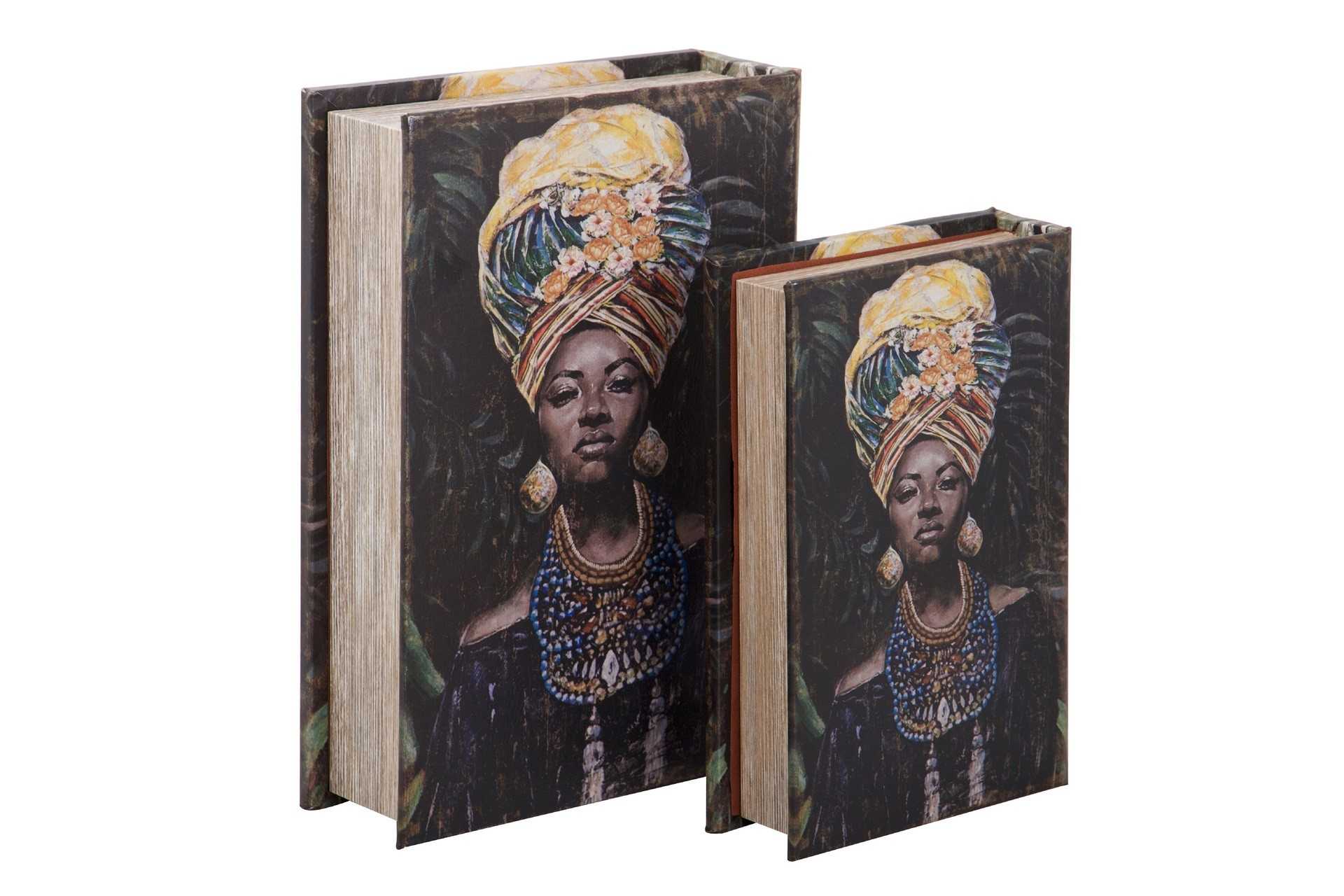 SET 2 CAJAS LIBRO ESPEJO 21X7X30 / 16X5X24 CM - Imagen 4