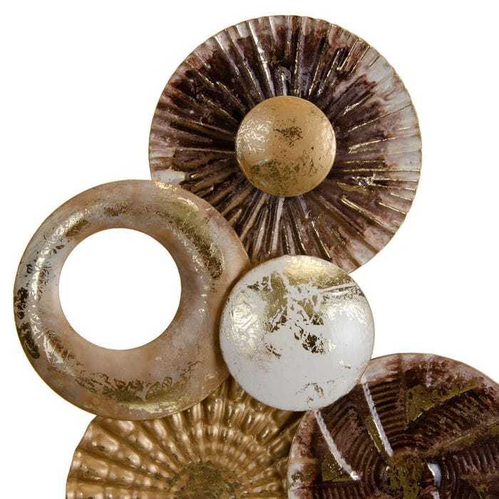 FIGURA DECORATIVA METAL DECORACIÓN 34,30 X 8,30 X 58,40 CM - Imagen 2