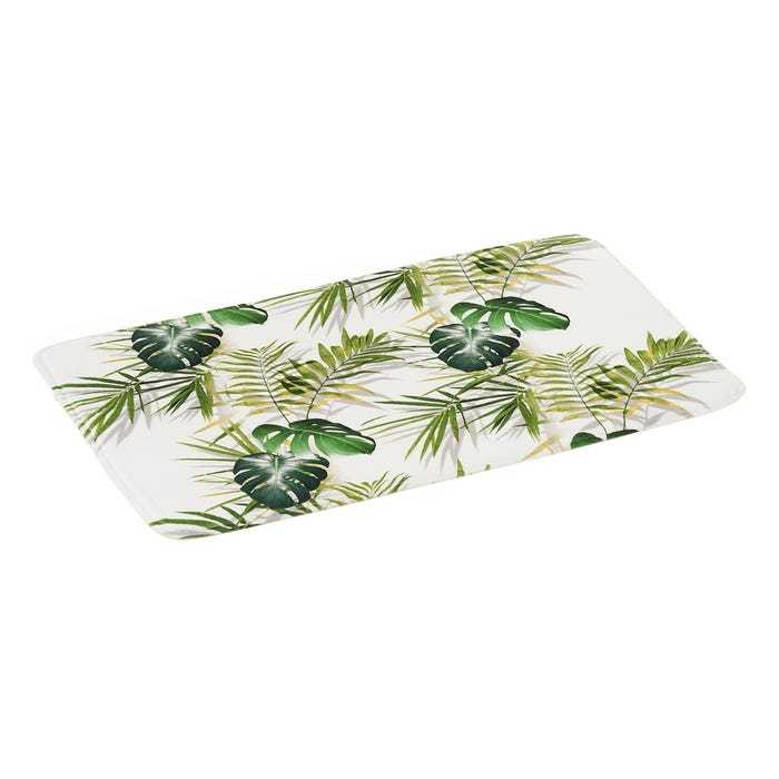 ALFOMBRA BAÑO PALM GREEN MICROFIBRA 70 X 45 X 0,50 CM