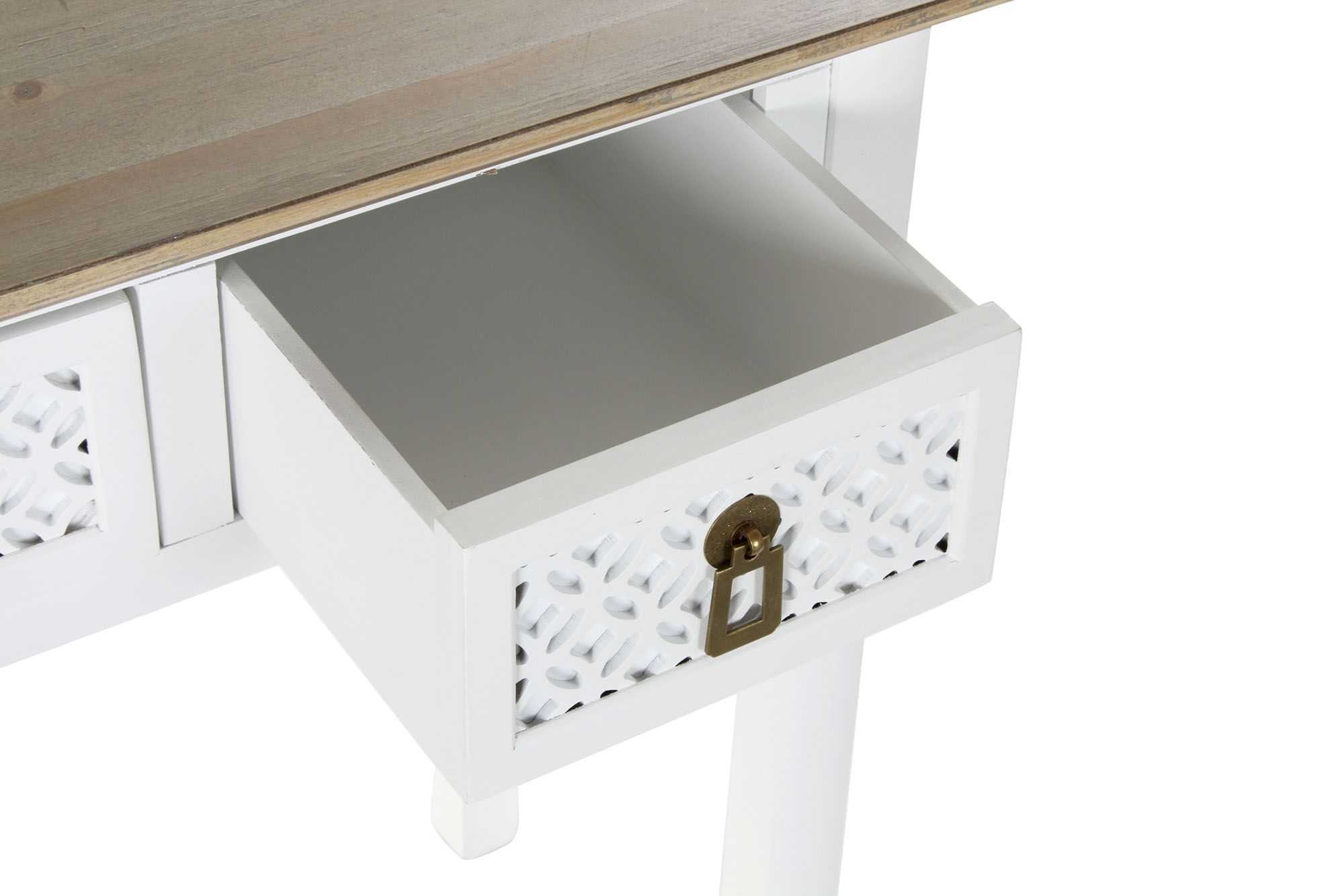 CONSOLA ETNICO 110X40X79 BLANCO - Imagen 3