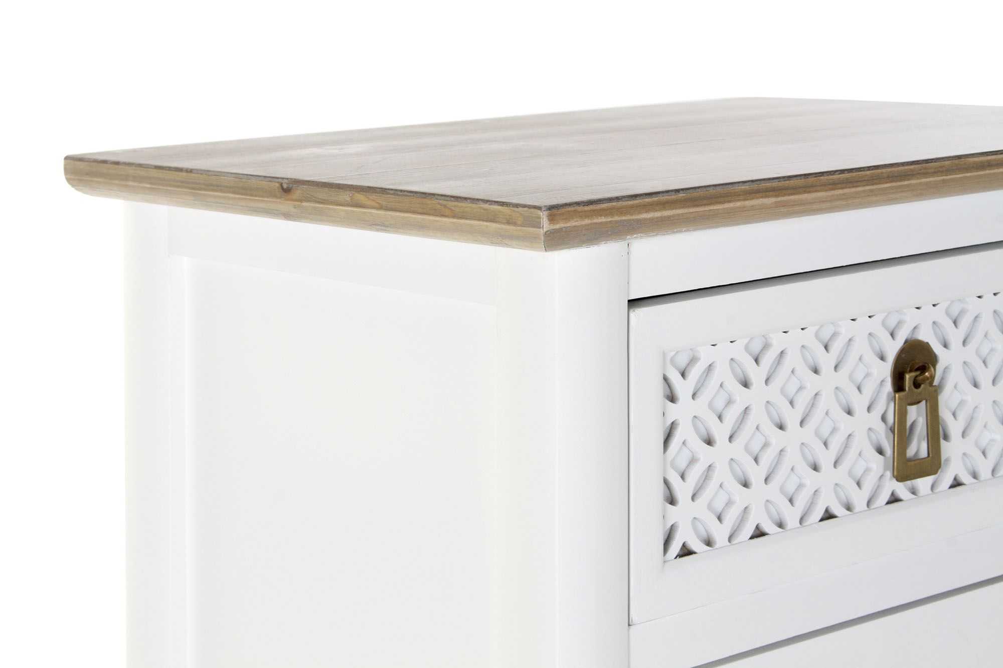CAJONERA ETNICA 48X35X100 BLANCO - Imagen 2