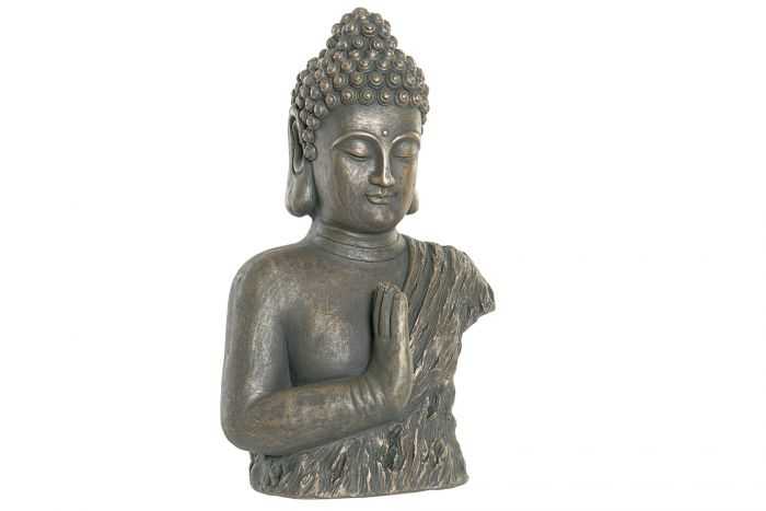FIGURA FIBRA VIDRIO 30X21X47 BUDA ENVEJECIDO