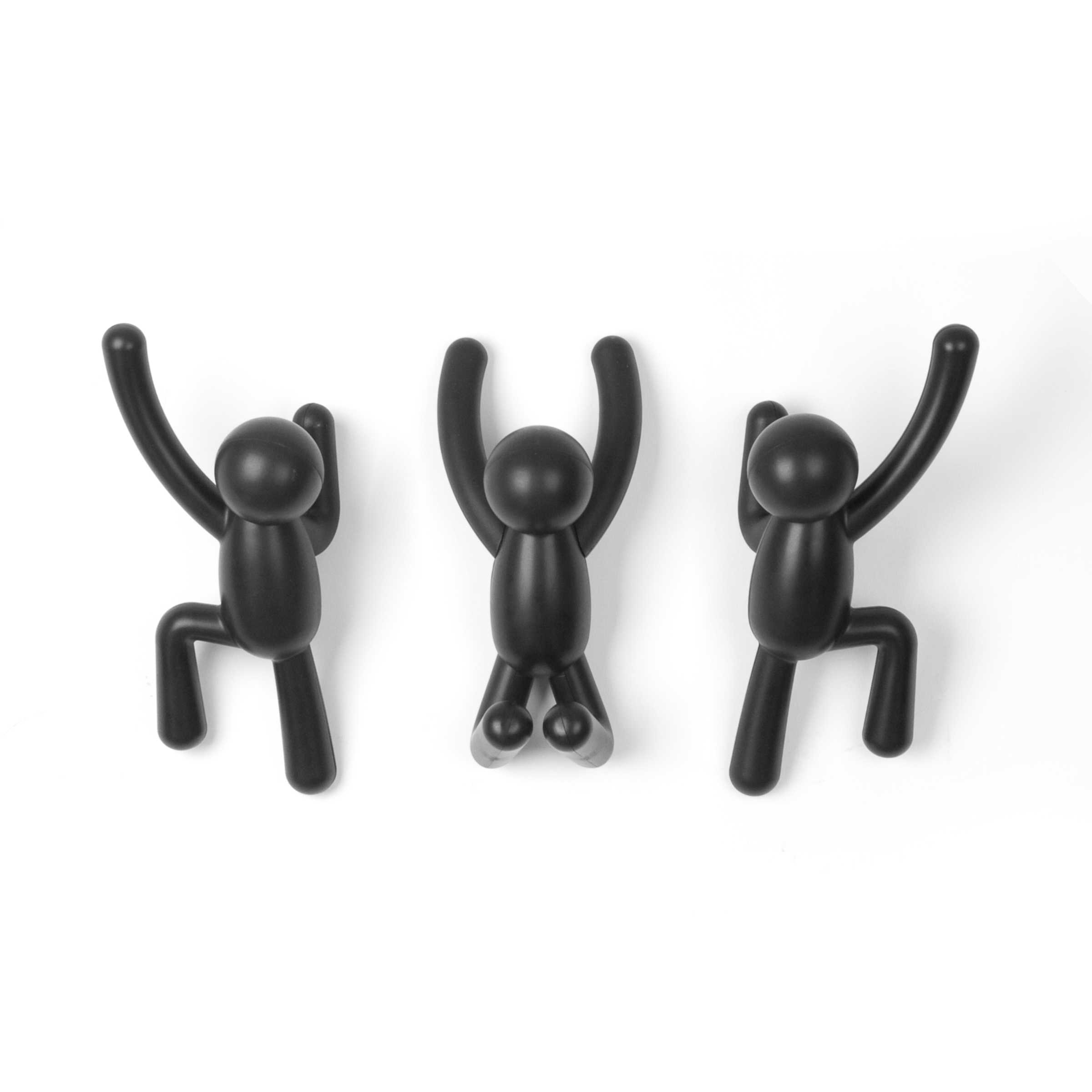 UMBRA BUDDY SET 3 COLGADOR NEGRO