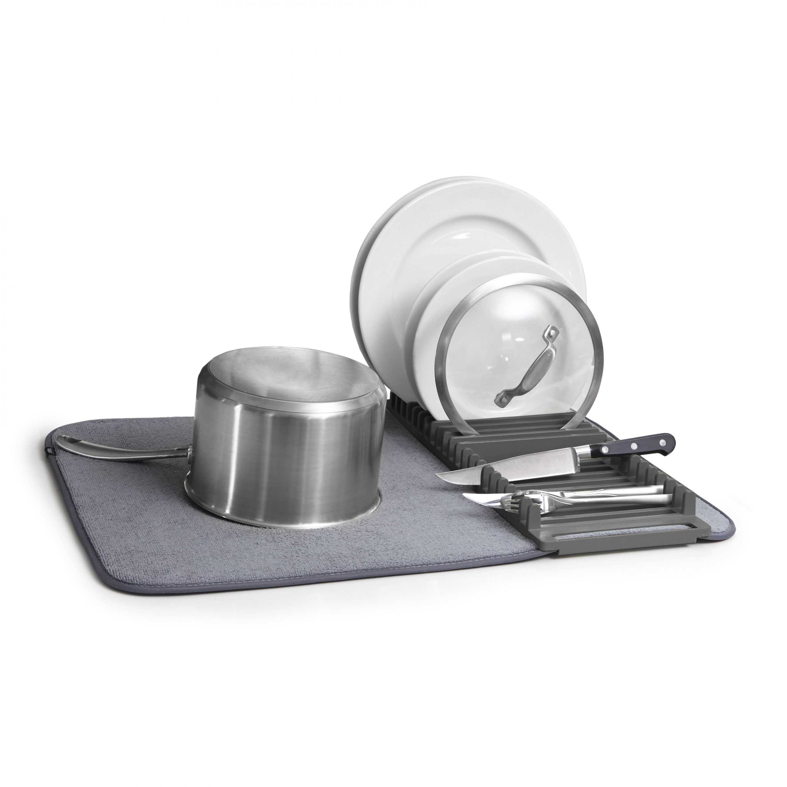 ESCURREPLATO PLEGABLE UMBRA GRIS 60X45CM - Imagen 5
