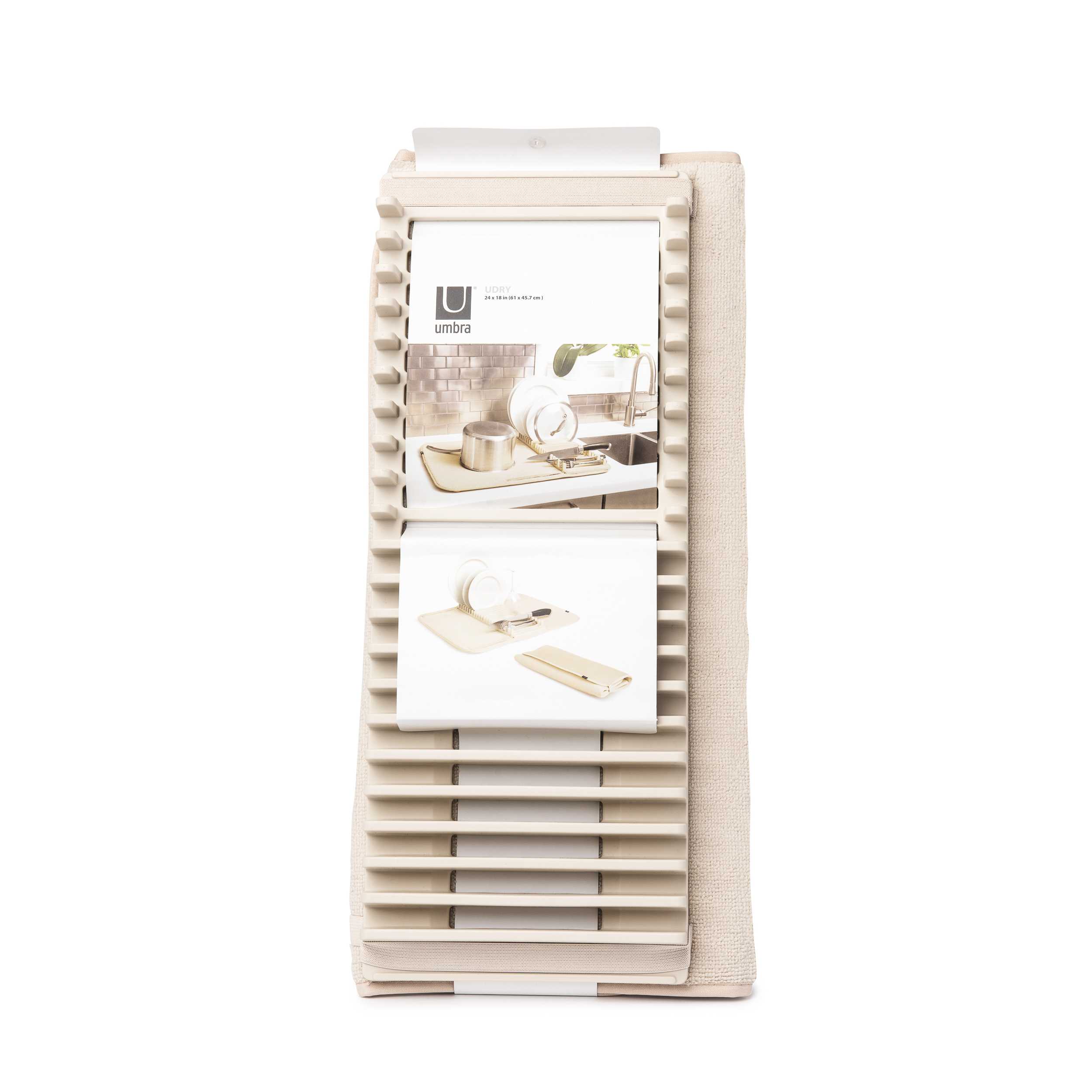 ESCURREPLATO PLEGABLE UMBRA 60X45CM BEIGE - Imagen 3