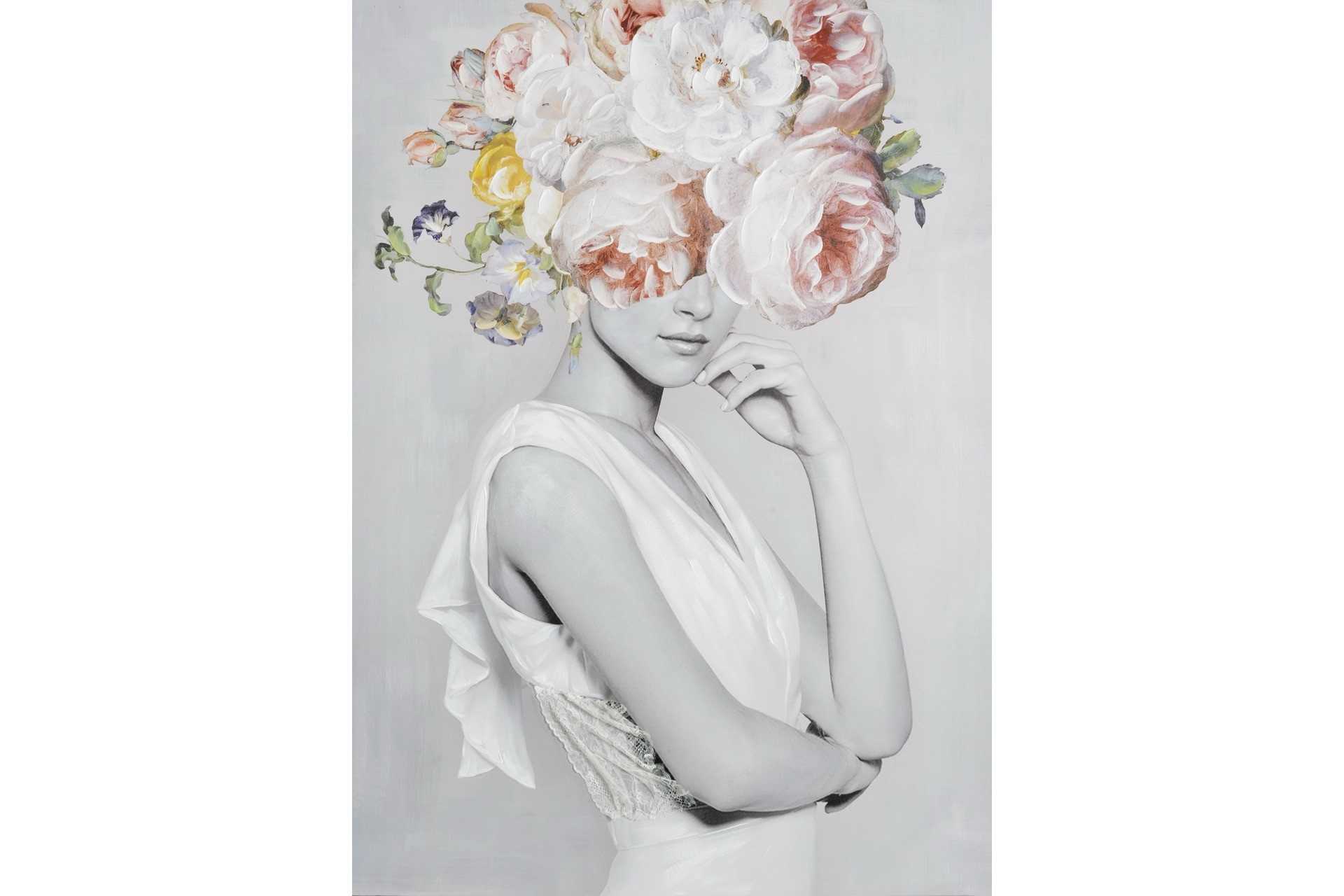 LIENZOS MUJERES 100% PINTADO A MANO 50X3X70 2 MODELOS - Imagen 3