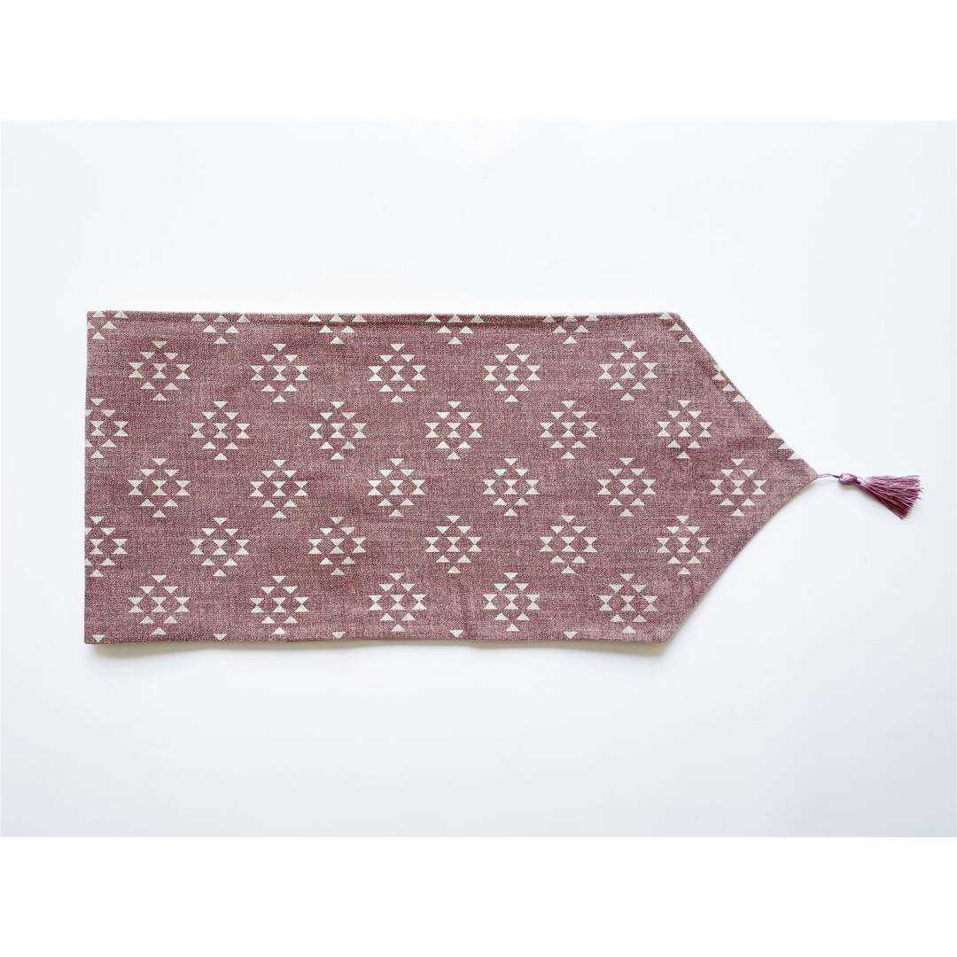 CAMINO DECORADO CHENILLA ROSA PALIDO 30X180 CMS.