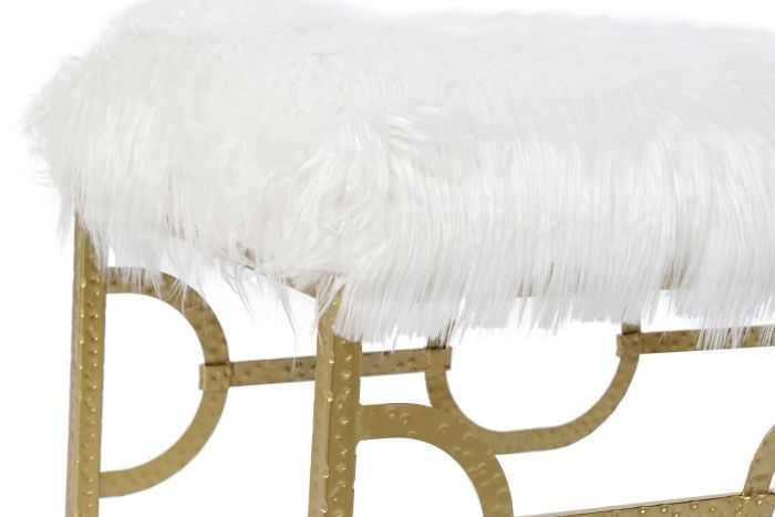 DESCALZADORA METAL POLIESTER 81X41X46 PELO BLANCO - Imagen 3