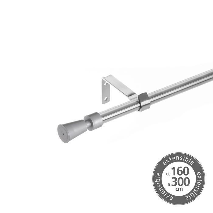 BARRA EXTENSIBLE 160-300 PLATA