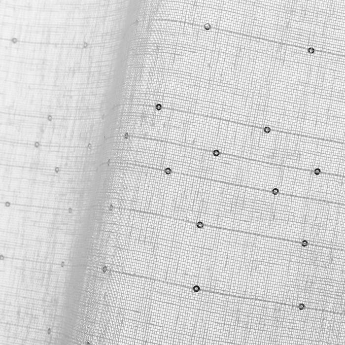 CORTINA FAUX LINEN LENTEJUELAS PLATA 140 X 260 CM - Imagen 3
