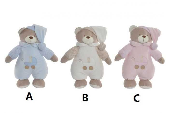PELUCHE POLIESTER 16X12X30 OSITOS 3 COLOR