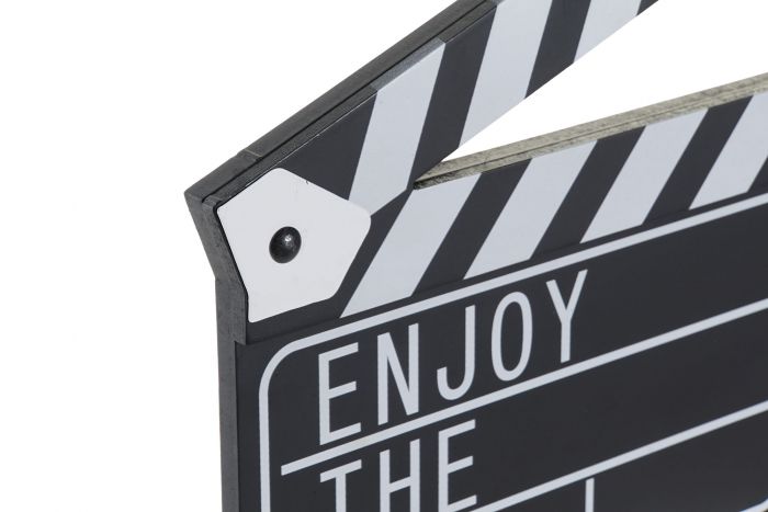 DECORACION PARED MDF HIERRO 60X2X30 CINE NEGRO - Imagen 2