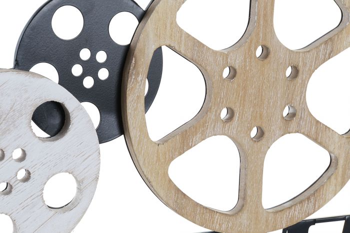 DECORACION PARED MDF HIERRO 60X2X30 CINE NEGRO - Imagen 3