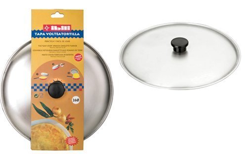 TAPA VOLTEATORTILLAS INOX 26CMS