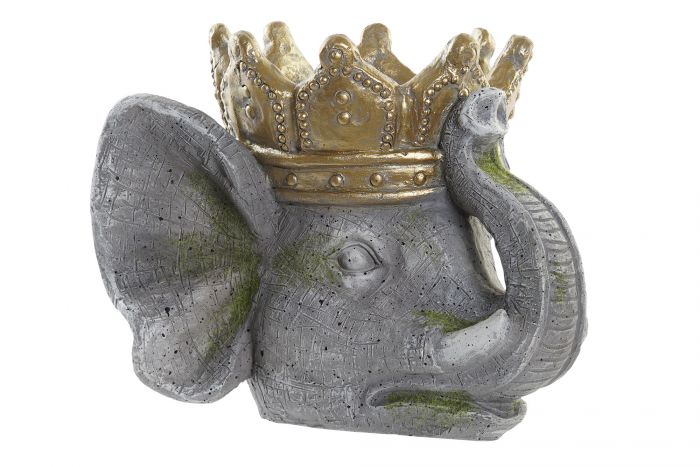 MACETERO MAGNESIA 38X31,2X28,3 ELEFANTE CORONA