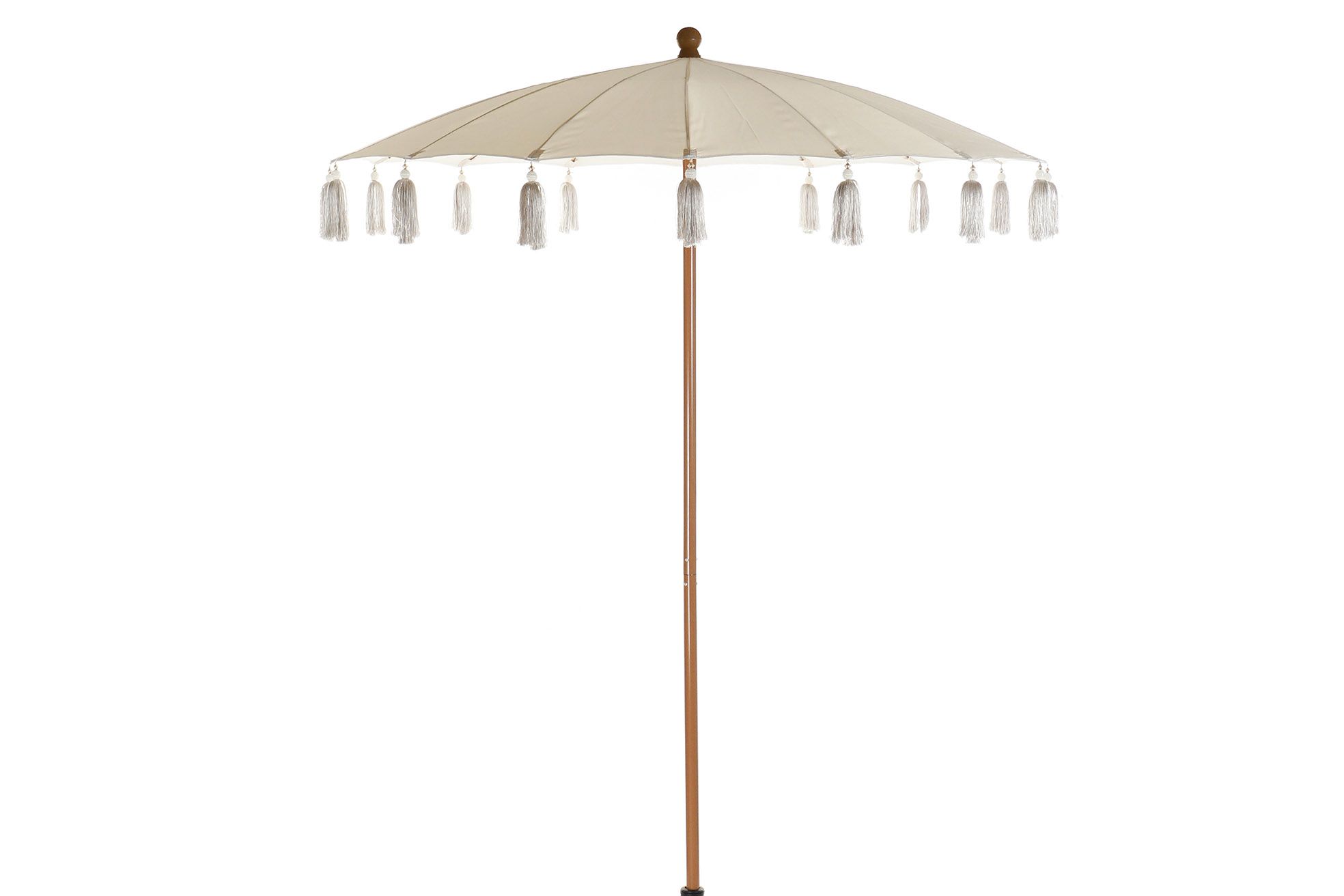 PARASOL ALGODON METAL 170X170X230 FLECOS BEIGE