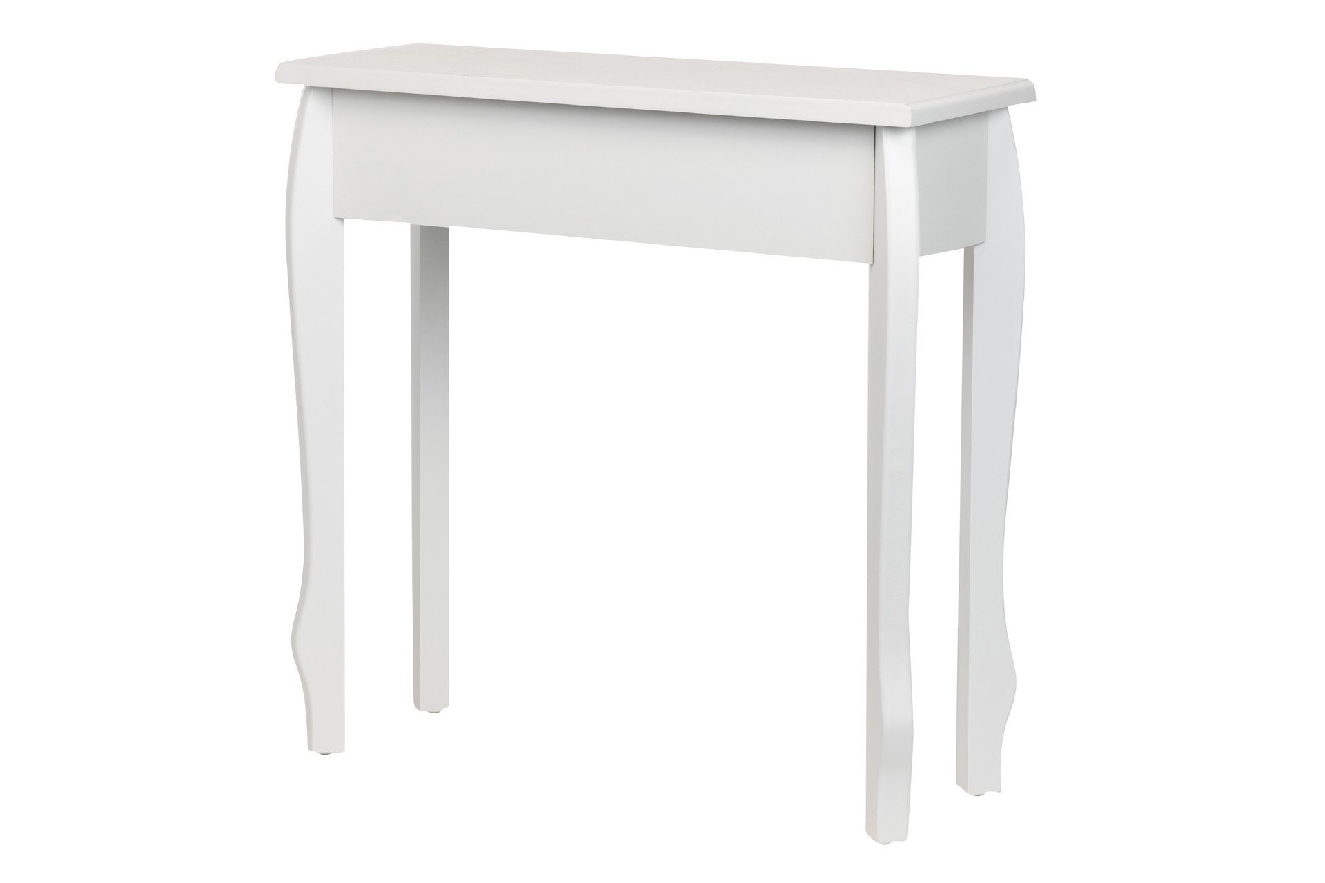 RECIBIDOR DE MADERA BLANCA CON CAJON TALLADA CHAMPAGNE - Imagen 7