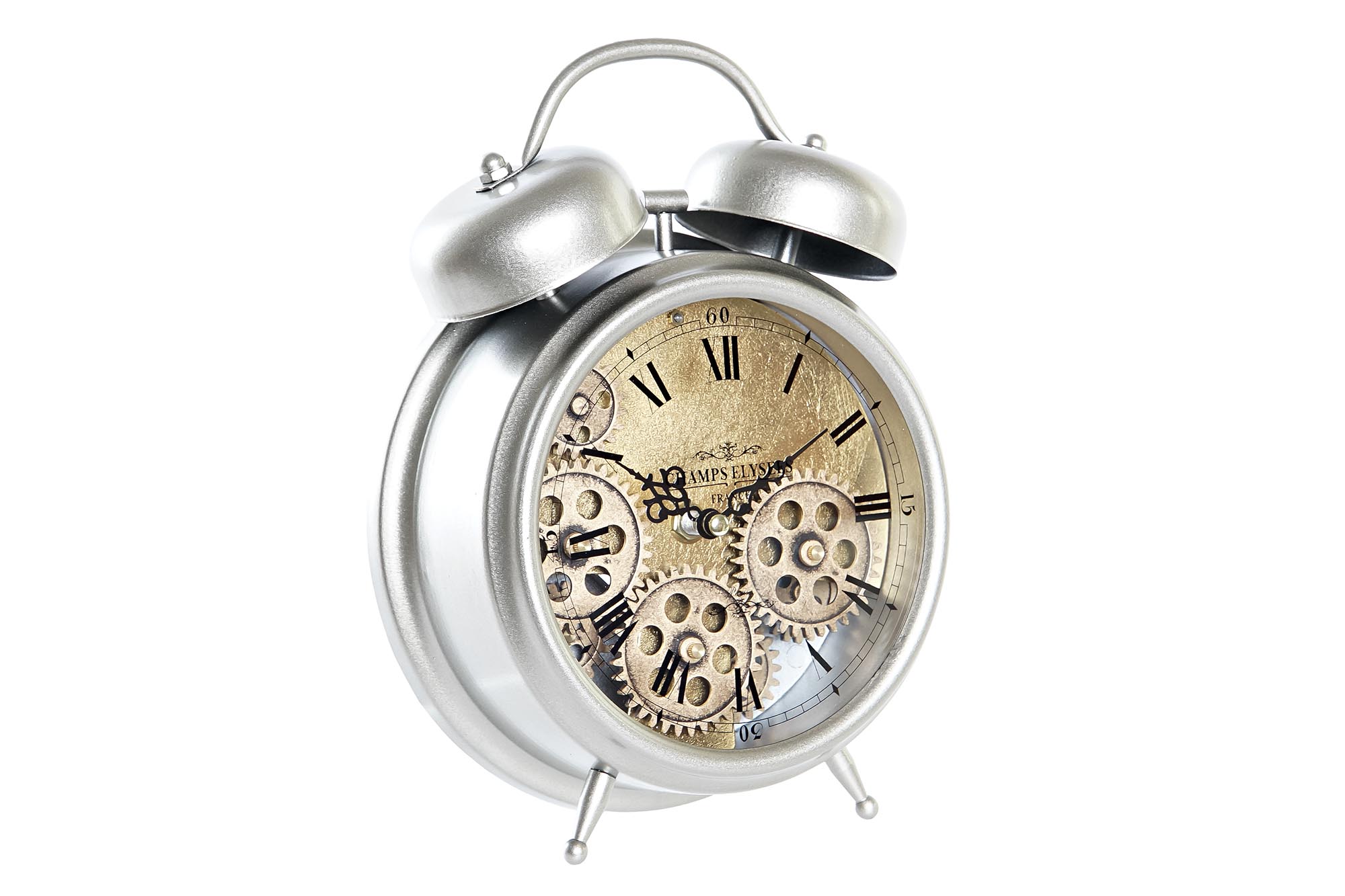 RELOJ MECANISMO SOBREMESA CON MOVIMIENTOS 19X7.5X25CM