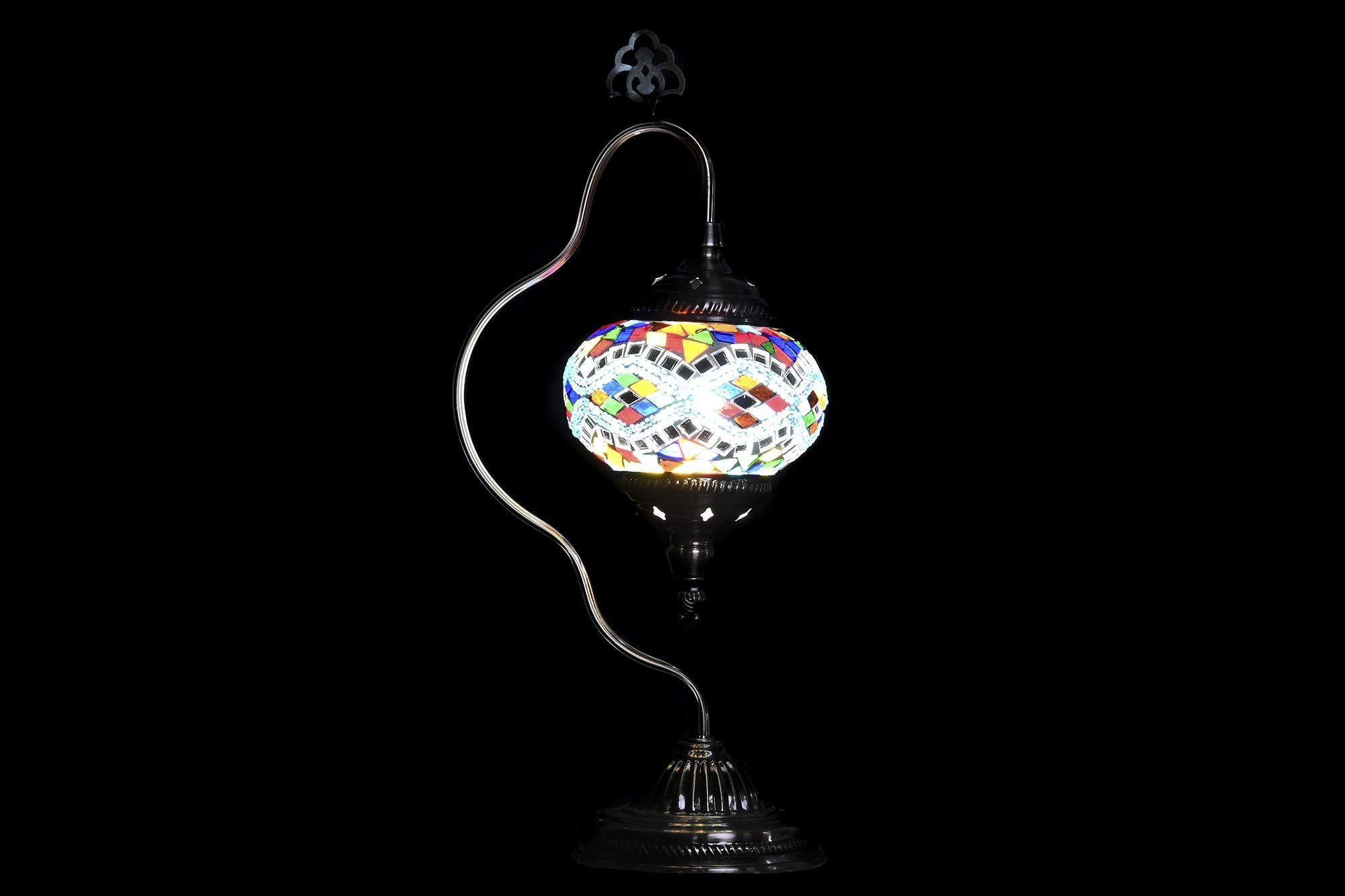 lampara sobremesa mosaico cristal 45cm 2 color - Imagen 2