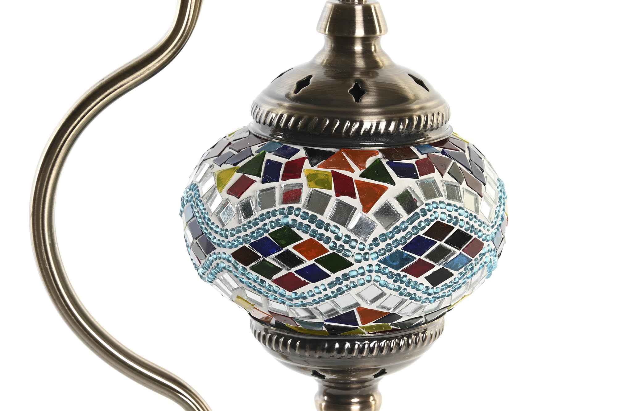 lampara sobremesa mosaico cristal 45cm 2 color - Imagen 4
