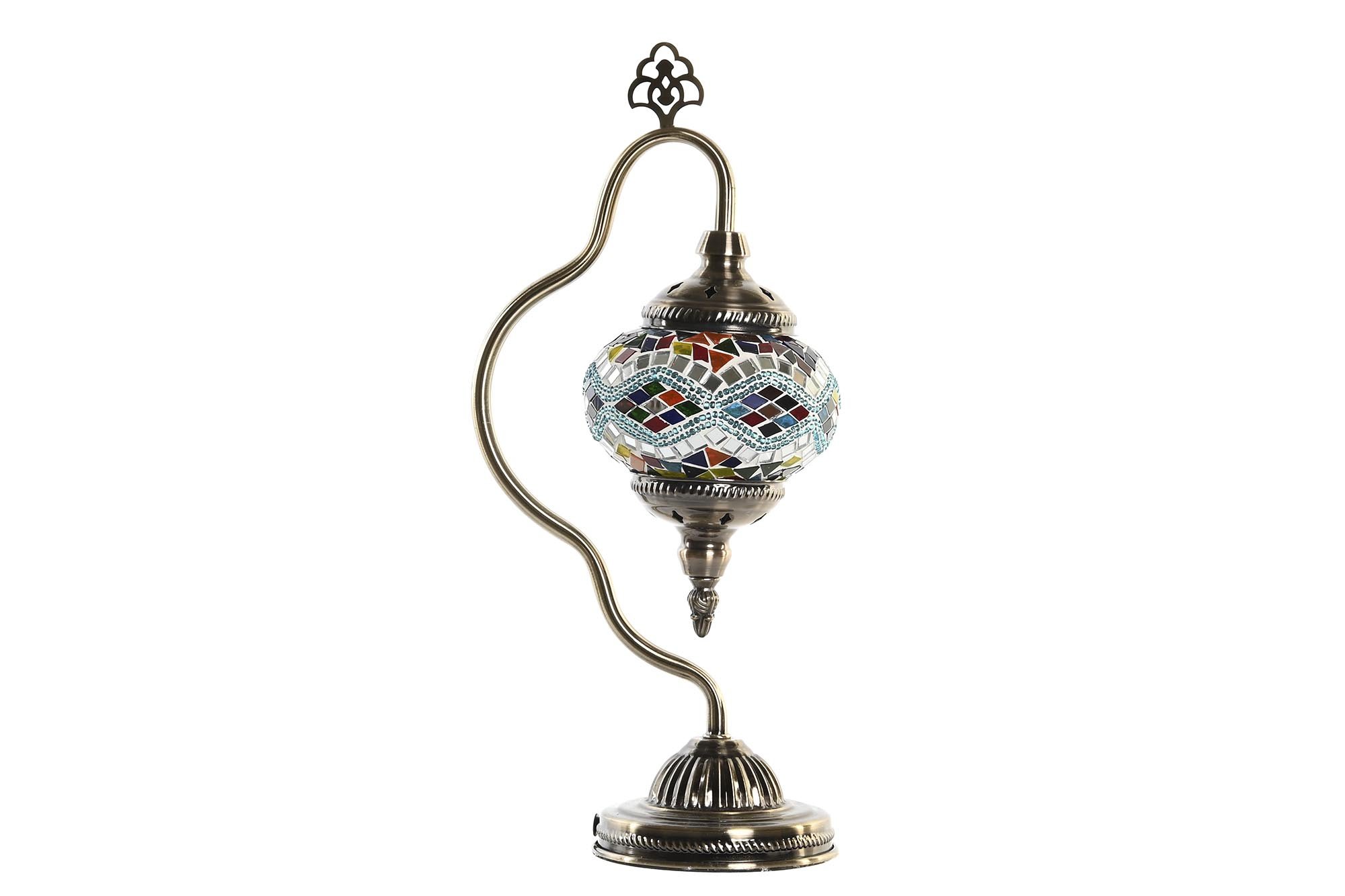 lampara sobremesa mosaico cristal 45cm 2 color - Imagen 5