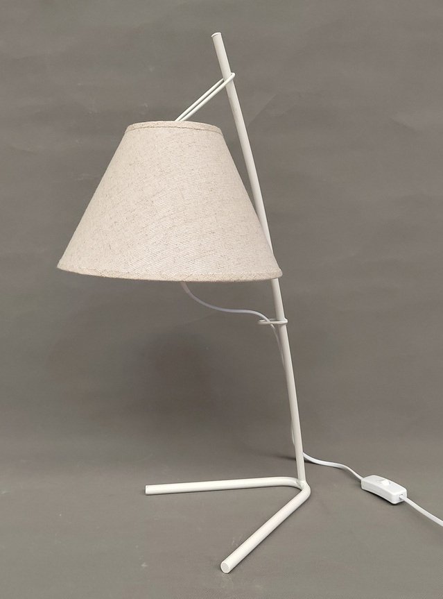 lampara sobremesa metal lino 57cm 2 color - Imagen 5