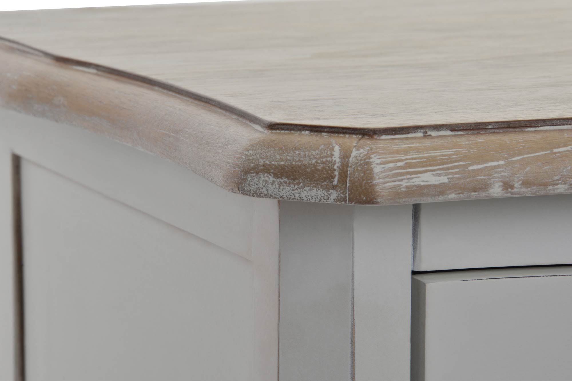 chifonier madera natural blanco 48x35x100cm - Imagen 5