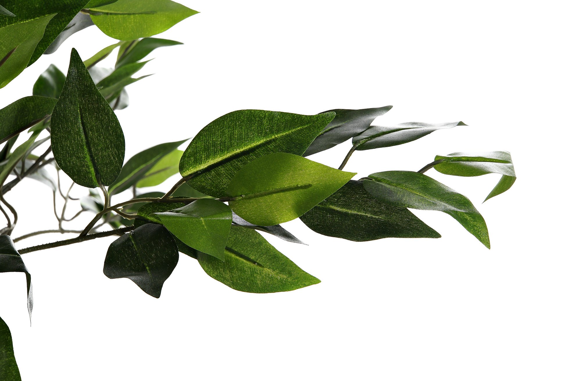 planta artificial ficus benjamin verde 60x70x120cm - Imagen 3