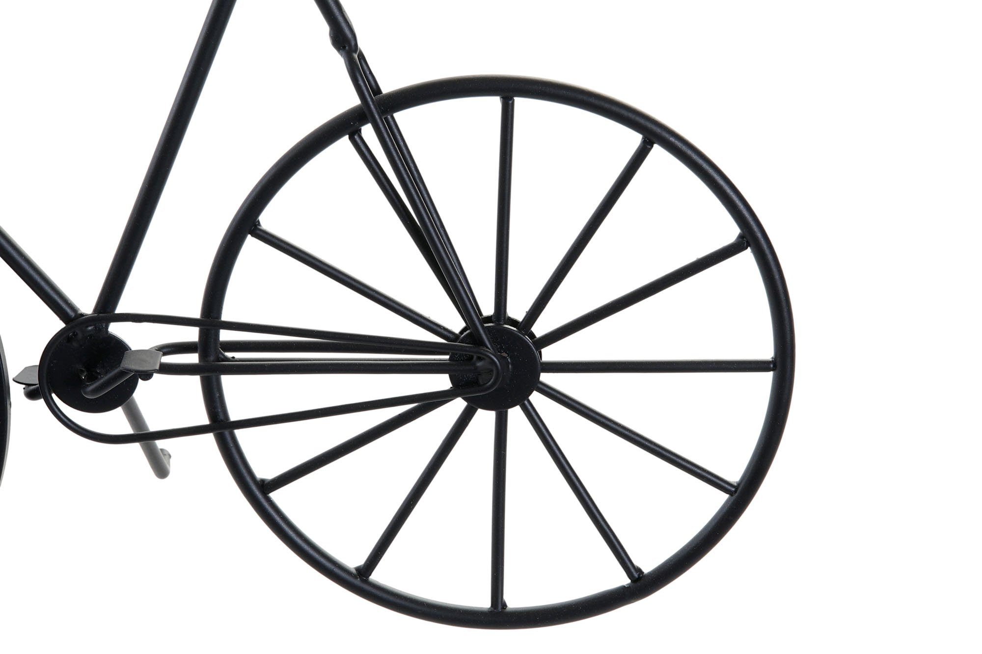 reloj sobremesa bici hierro negro 34x11x25cm - Imagen 3