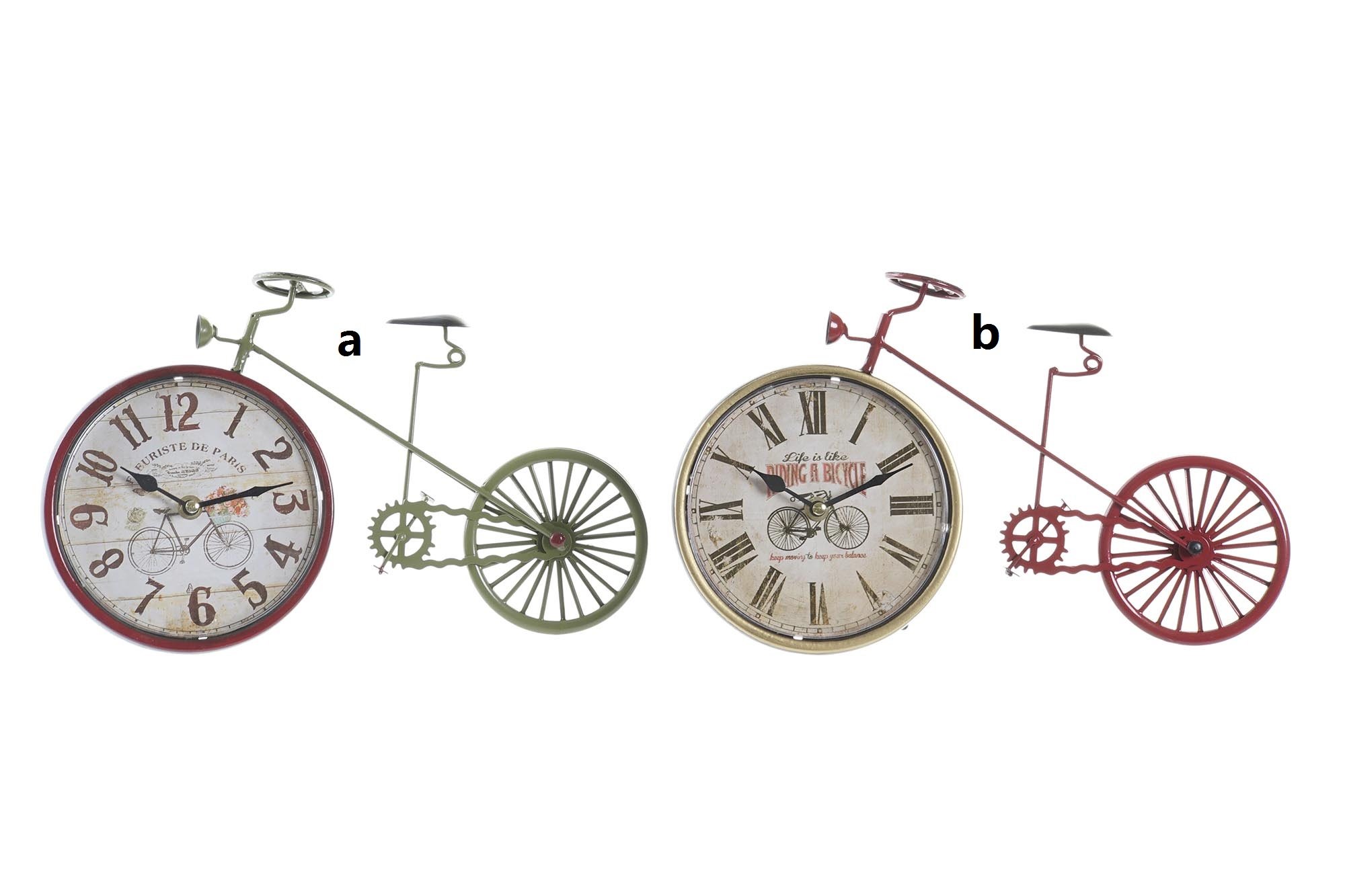 reloj bici hierro sobremesa 34.5x5x22.50cm